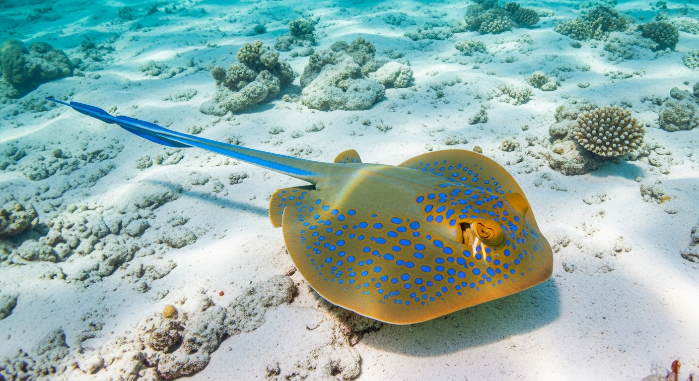 Blue Spotted Stingray